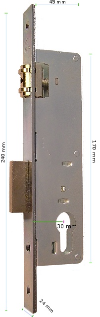 Šaurkorpusa rullīšu mehānisms 45 mm